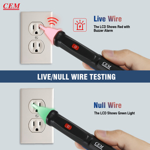 CEM AC-6 50-1000v ses ve led alarmı test kalemi tip temassız ac gerilim dedektörü - Product Image 3