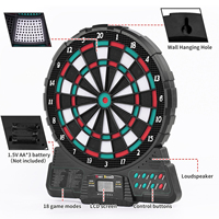 12 Zoll Elektronische Dartscheibe mit Automatischer Punktezählung Multifunktionale Dartboards