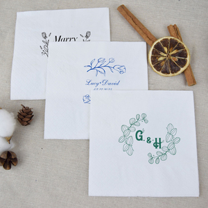 Serviettes personnalisées avec logo imprimé, serviettes pour boissons, serviettes de <span class=keywords><strong>cocktail</strong></span> pour bar, restaurant, mariage, banquet, fête d'anniversaire - Product Image 2