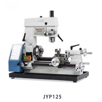 JYP125 manuel combo mini moulin/perceuse combo tour machine polyvalent pour le métal tournage coupe fraisage/forage tour para métal