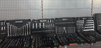 Jeu d'Outils Manuels en Acier CR-V pour Réparation Mécanique Automobile 216 46 53 Pièces, Coffret de Clés et Douilles pour Réparation Auto