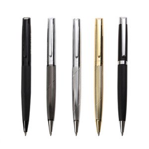 Bolígrafo Metálico de Negocios Jingda 2025, con Franja de Cobre, Giro para Apertura, Punta de 1.0 mm, Tinta Negra, Personalizable con Logotipo Corporativo, Ideal para Regalo Promocional - Product Image 1