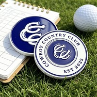 Marqueur de balle magnétique en métal moulé sous pression de haute qualité avec logo personnalisé, cadeaux souvenirs écologiques pour clubs de golf