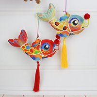 Nouvelle Lanterne de Poisson Non-Heritage 2025 pour Enfants, Lumineuse, Style Rétro, pour le Festival de la Mi-Automne, Mini Lapin en Soie Prêt à l'emploi