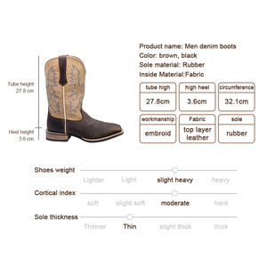 <span class=keywords><strong>Botas</strong></span> Vaqueras de Alta Calidad con Goodyear Welt para <span class=keywords><strong>Hombre</strong></span> Tallas Grandes, <span class=keywords><strong>Botas</strong></span> de Cuero de Vaca Duraderas para Música Country - Product Image 5