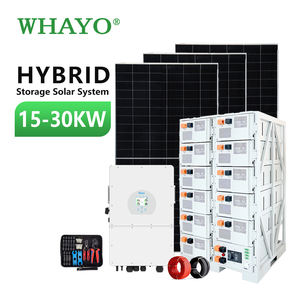 Sistema de Energía Solar Híbrido Whayo de 15KW 20KW 25KW 30KW, Kit Completo de Sistema de Almacenamiento de Energía Comercial con Batería de Litio - Product Image 1