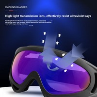 Offre Spéciale extérieur cyclisme moto lunettes sport Ski vent masque course lunettes lunettes
