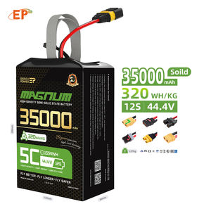 EP 350Wh/kg 리포 전고체 배터리 <span class=keywords><strong>6S</strong></span> 12S 14S 18S 20S 16000 22000 32000 40000mAh 35Ah 리튬 UAV 대용량 장시간 배터리 - Product Image 2