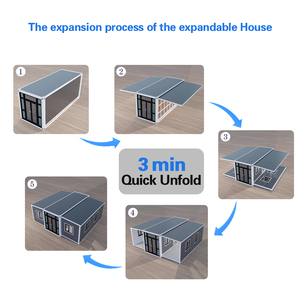 <span class=keywords><strong>Casa</strong></span> Container Pieghevole e Espandibile da 20 Piedi, Cabina Ufficio Monolocale Completamente Arredata, Miglior Acquisto - Product Image 2