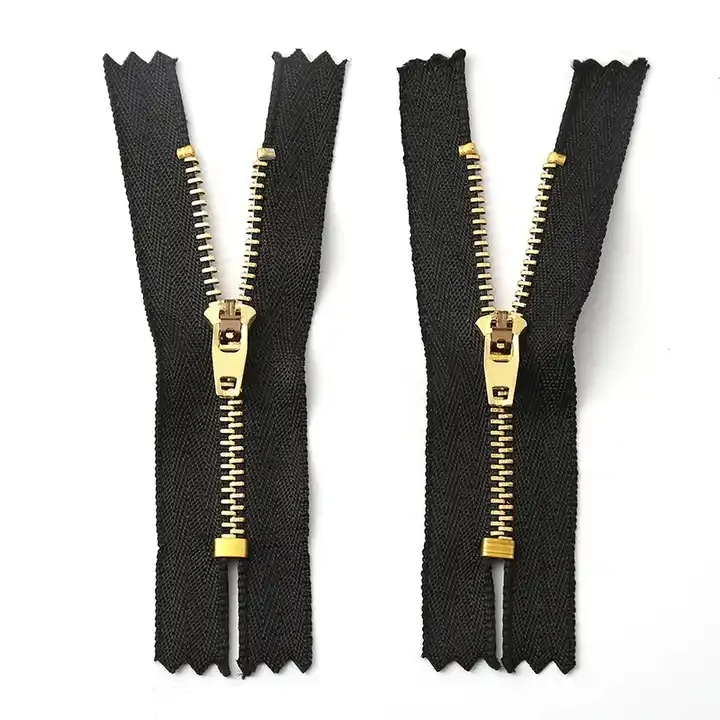 Wholesale 5# Metal Zipper 5 Yg Jeans Brass Zipper Close End Metal Zipper