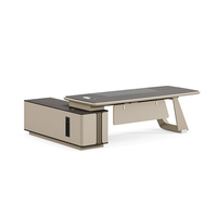 Grande table de direction ergonomique en palissandre moderne de luxe Table de bureau pour directeur général Meubles de bureau