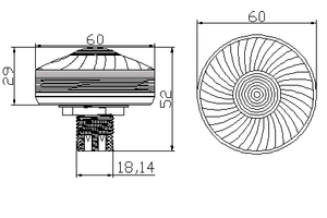 E14 3535 SMDRGB自動実行60MM事前にプログラムされたIP6524VピクセルLEDアミューズメント照明装飾ライト用プラスチック/PCボディ - Product Image 5