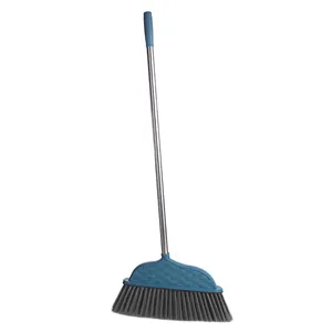 New Wind Proof Plastic Dustpan Rotary Broom Set Upright With Long Connected Handle For Household Floor Cleaning