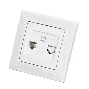 Fabriek Prijs Chint Data Socket Outlet 1-Gang 8-Core Data Socket Rj45 Socket