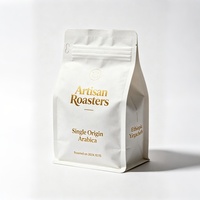 Bolsa de Papel Kraft Ecológica de 200g/500g con Impresión Personalizada, Apta para Alimentos, con Revestimiento PLA, Biodegradable, con Cierre