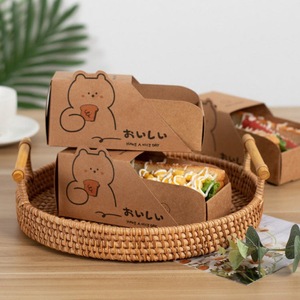 Scatole per <span class=keywords><strong>Sandwich</strong></span> Personalizzate in Carta Coreana Fatte a Mano con Apertura a Strappo per Uova e <span class=keywords><strong>Sandwich</strong></span> - Product Image 2