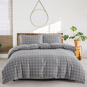 En Gros Usine Parure de Housse de <span class=keywords><strong>Couette</strong></span> Rayée 100 % Coton, Coton Lavé Super Doux pour Hommes, Hôtellerie et Literie Scolaire - Product Image 1
