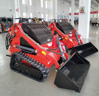 TC460 mini chargeuse skidsteer chinoise bon marché moteur diesel epa sur chenilles mini chargeuse compacte sur chenilles avec accessoires sur chenilles