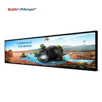 Écran publicitaire numérique LCD double face 29 pouces, lecteur multimédia, affichage dynamique, garantie OEM de 3 ans, gestion à distance basée sur le cloud pour