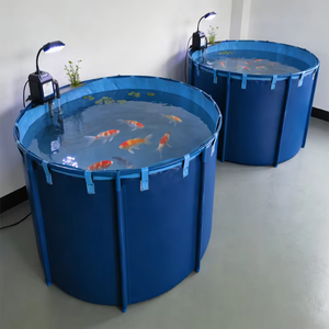 Équipement d'élevage de poissons en plastique pour aquarium de 3000 L / autres équipements d'aquaculture / réservoir d'eau rond <span class=keywords><strong>avec</strong></span> structure en tuyaux PVC - Product Image 4
