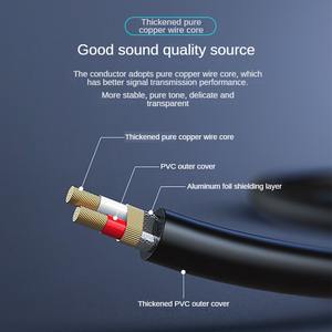 Cable <span class=keywords><strong>de</strong></span> Audio <span class=keywords><strong>de</strong></span> 3.5mm a Doble 6.5mm, Divisor <span class=keywords><strong>de</strong></span> Señal en Dos Canales, Apto para Laptops, Teléfonos Móviles, Consolas <span class=keywords><strong>de</strong></span> Mezcla y Cables <span class=keywords><strong>de</strong></span> Audio - Product Image 4