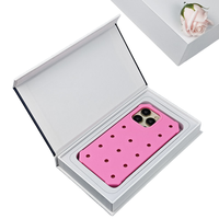 Caja Rígida Magnética Ecológica, Caja de Papel Reciclable con Impresión UV, Caja de Regalo para Teléfonos y Electrónicos con Inserto de Pulpa Moldeada
