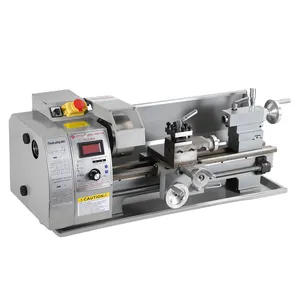 Variable Spindle Speed Benchtop Mini Metal Manual Lathe Machine Metal Worker