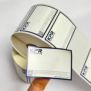 Chất lượng cao bền thân thiện với môi chống giả tùy chỉnh chết cắt tự dính nhãn giấy cuộn bóng triển lãm không thấm nước - Product Image 3