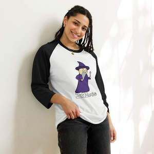 Blusa raglán de manga 3/4 para mujer Purple Wizard - Product Image 5