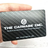 Individuelles Logo Carbon Premium Visitenkarte RFID NFC Geschäftskarte