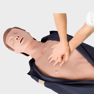 Simulador de reanimación cardiopulmonar de medio cuerpo para adultos para entrenamiento de primeros auxilios modelo básico ficticio - Product Image 2