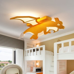 Lámpara LED regulable moderna para niños, pantalla acrílica de dibujos animados, luminaria, diseño de dinosaurio, lámpara de techo para niño, guardería con <span class=keywords><strong>Remo</strong></span> - Product Image 6