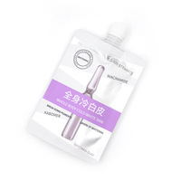 Pochette à bec verseur personnalisée en papier kraft biodégradable avec fermeture éclair pour l'emballage de thé et de liquides cosmétiques (eye black)