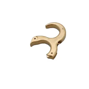 CNC OEM Customized Brass Coat Hook Kit with bead blasting and anodized