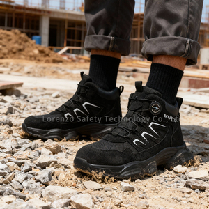 <span class=keywords><strong>Scarpe</strong></span> antinfortunistiche con punta in acciaio da uomo, stivali da lavoro anti-schiacciamento, resistenti alle perforazioni, in microfibra, calzature protettive - Product Image 5