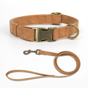 Conjunto de Correa y Collar para Perro con Acabado Mate, Estilo Moderno, Material de PU con Hebilla de Aleación, Antitirones, Suave, para Perros de Todos los Tamaños - Product Image 6