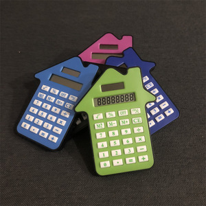 Candybar Calculator 8 Digits Battery Powered ABS Material House Shape Design - Product Image 1