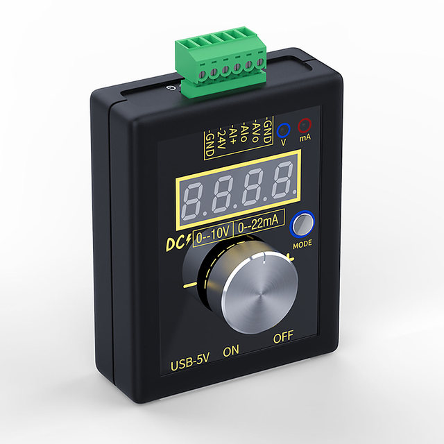 FNIRSI SG-002 Analog 0-5V Signal Generator with Rechargeable Battery Pocket Adjustable Voltage Current Simulator Calibrator