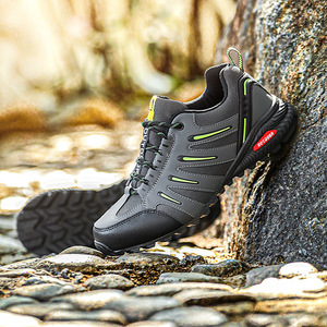 Zapatos de Senderismo para Hombre, Parte Superior Sintética, Entresuela de EVA, Suela de Goma Antideslizante, Transpirables, Ligeros, Resistentes a la Abrasión, Todos los Zapatos - Product Image 3