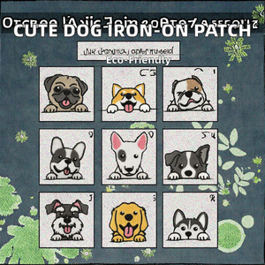 Nuevo Parche Ecológico para Niños con Diseño de Perro, Bordado, Termoadhesivo, de Tela Tejida, con Logotipo Personalizado y Varias Formas - Product Image 3