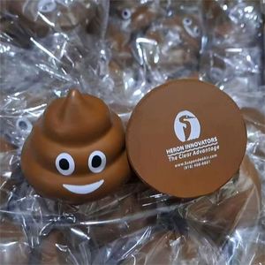 Custom Logo Poo Stress Ball Smile Poo Stress Toys Imprint Logo Squeeze Toys Promotion Gifts - Product Image 3