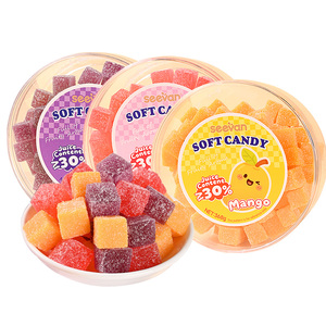 Caramelle Gommose Halal al Gusto di Frutta, Cubetti Morbidi Rivestiti in Zucchero, Multicolore, Snack Dolci in Confezione Grande, Ailika Boni Piglet 12 Mesi - Product Image 1