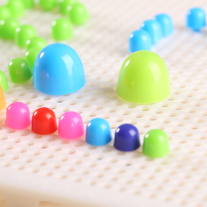 Nấm móng kết hợp cắm bảng trẻ em Đồ chơi câu đố 5-7 tuổi bé thông minh bé trai bé gái xây dựng Nhựa Tự làm - Product Image 3