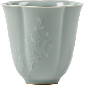 Juego de té personal de porcelana Guanlan Sky Blue Ru Kiln Master Cup para el té de la tarde - Product Image 5