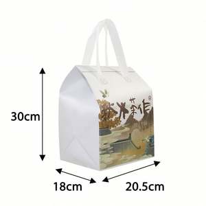 Bolsa de Reparto de Comida Personalizada para Restaurantes, Impermeable, con Aislamiento Térmico, de Tela No Tejida, para Café, Té y Alimentos - Product Image 2
