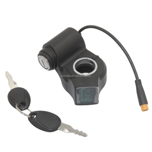 Interrupteur de démarrage pour trottinette électrique, avec verrouillage, affichage, accélérateur à pouce et clé, 24V, pour guidon de trottinette électrique - Product Image 4