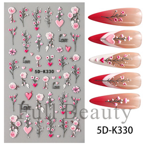 3 Hojas de Adhesivos de <span class=keywords><strong>Uñas</strong></span> 3D con Relieve de Resina de <span class=keywords><strong>Flores</strong></span> <span class=keywords><strong>Hawaianas</strong></span> de Orquídeas y Lirios Coloridos para Mujer, Primavera Verano - Product Image 4