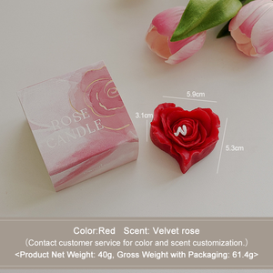 Molly Glory Home Decor Tanabata Día <span class=keywords><strong>de</strong></span> San Valentín Regalo <span class=keywords><strong>de</strong></span> cumpleaños Flor Rosa Vela <span class=keywords><strong>de</strong></span> aromaterapia Vela perfumada - Product Image 6