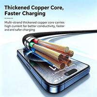 Câble de charge magnétique USB C vers USB C 100W, charge rapide, cordon tressé Type C, transfert de données 480 Mbps pour ordinateur portable, tablette, téléphone