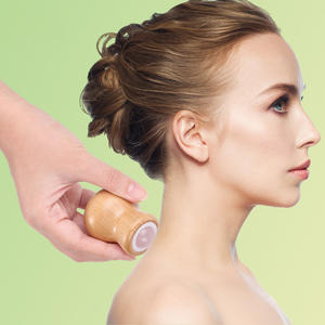 Gourde en bois <span class=keywords><strong>Guasha</strong></span> balle de Massage rouleau de Jade et pierre de Gua Sha rouleau de glace en cristal naturel pour le visage Anti-âge - Product Image 4